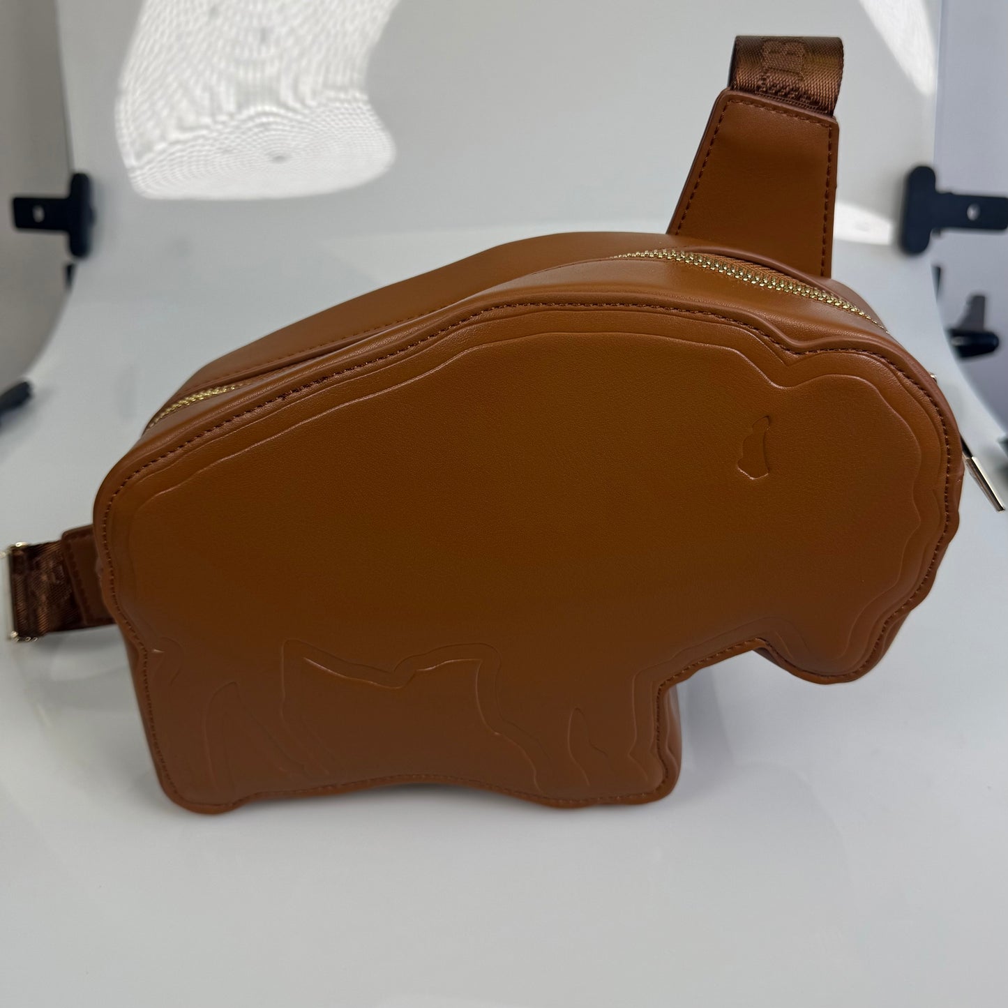 Brown Signature Buffalo Cross-body Bag