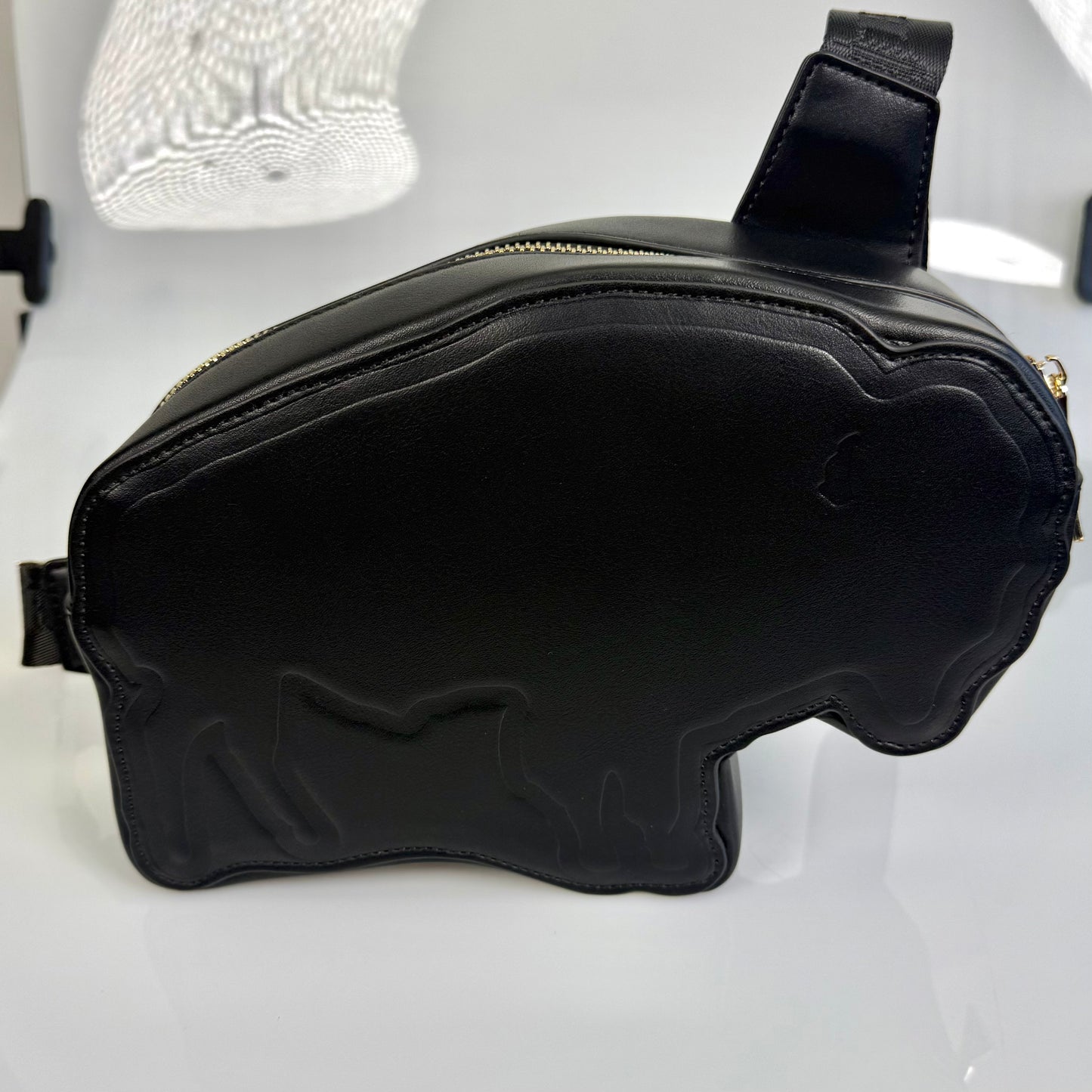 Black Signature Buffalo Cross-body Bag