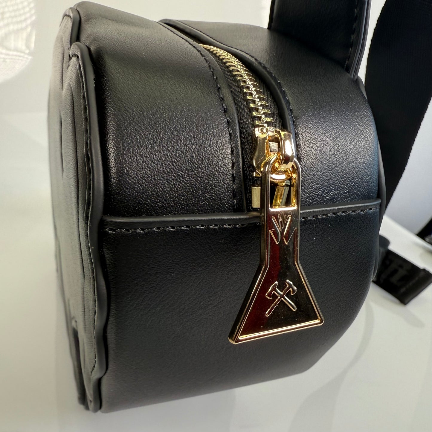 Black Signature Buffalo Cross-body Bag