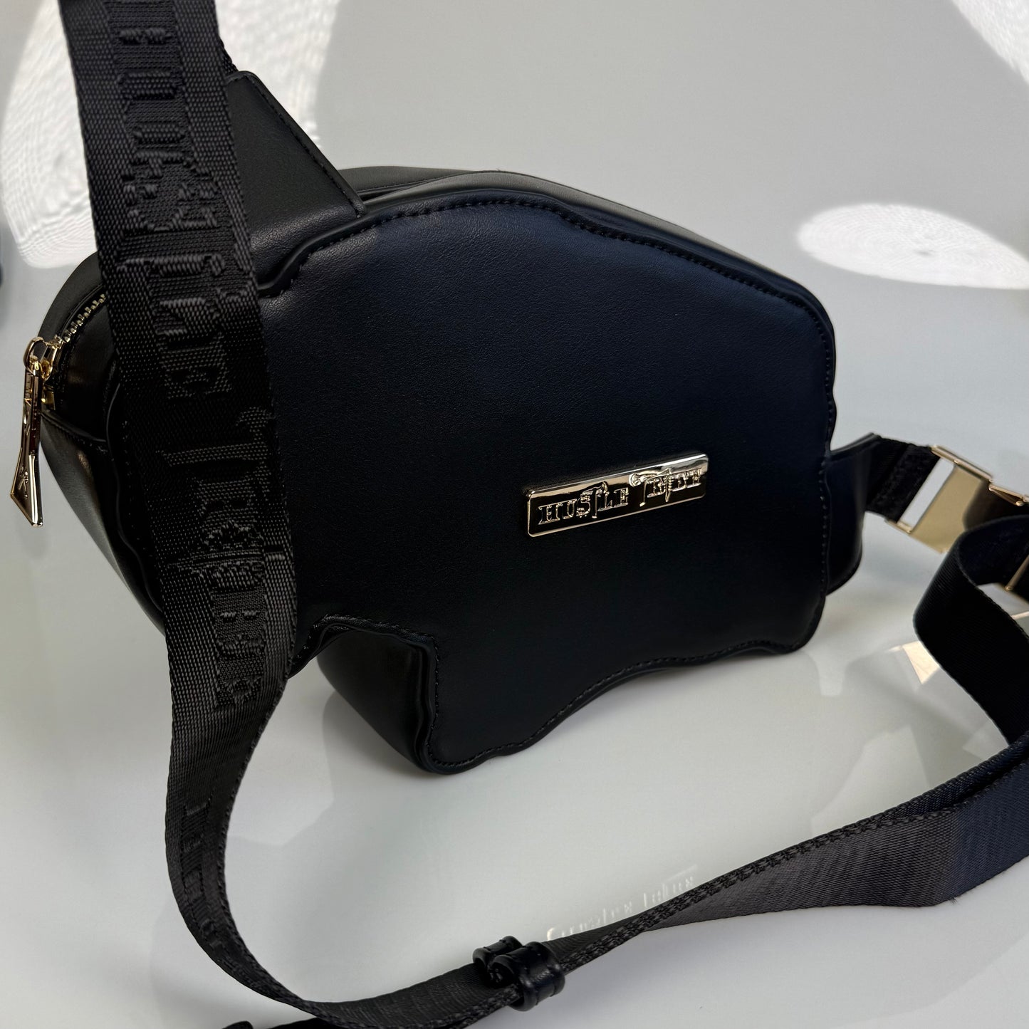 Black Signature Buffalo Cross-body Bag