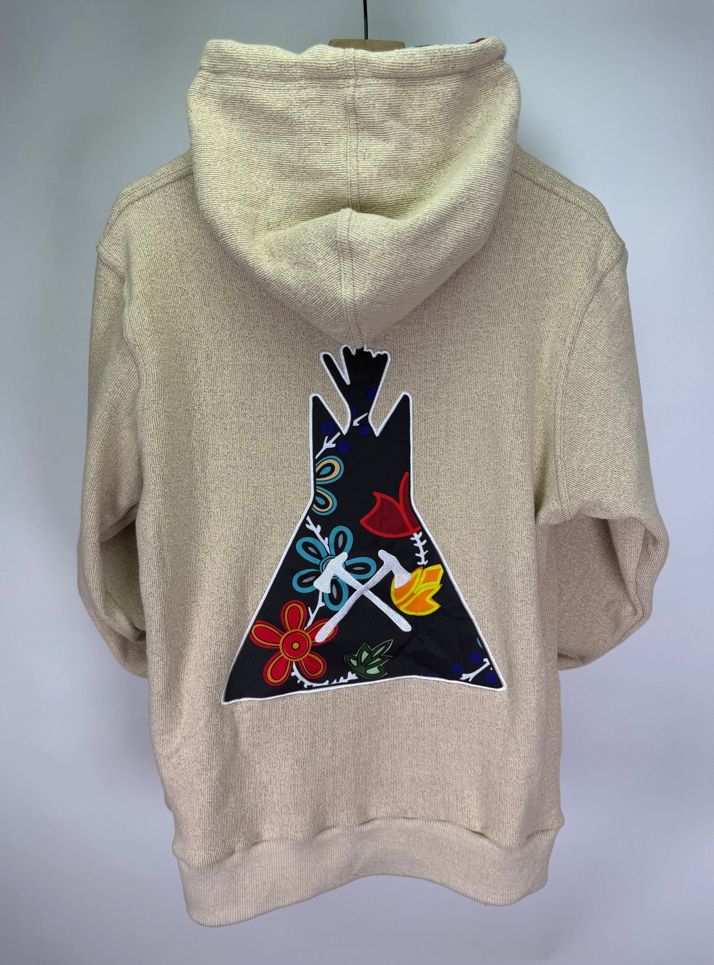 HT Tan Floral Hoodie
