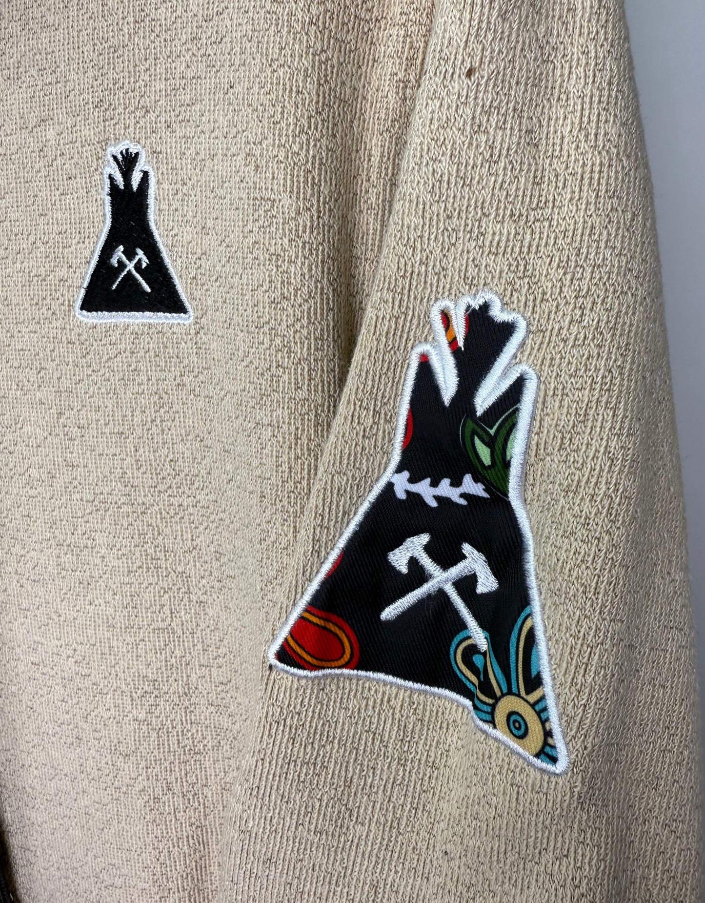 HT Tan Floral Hoodie