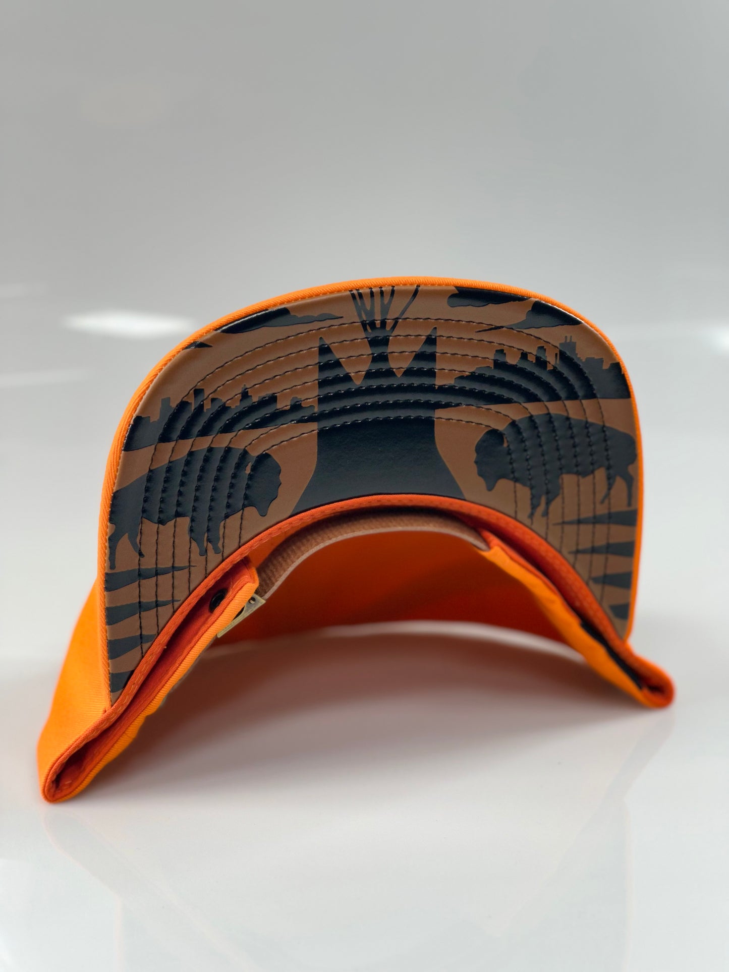 HT Orange Leather Strapback