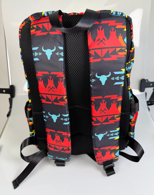 Black Multicolor Backpack