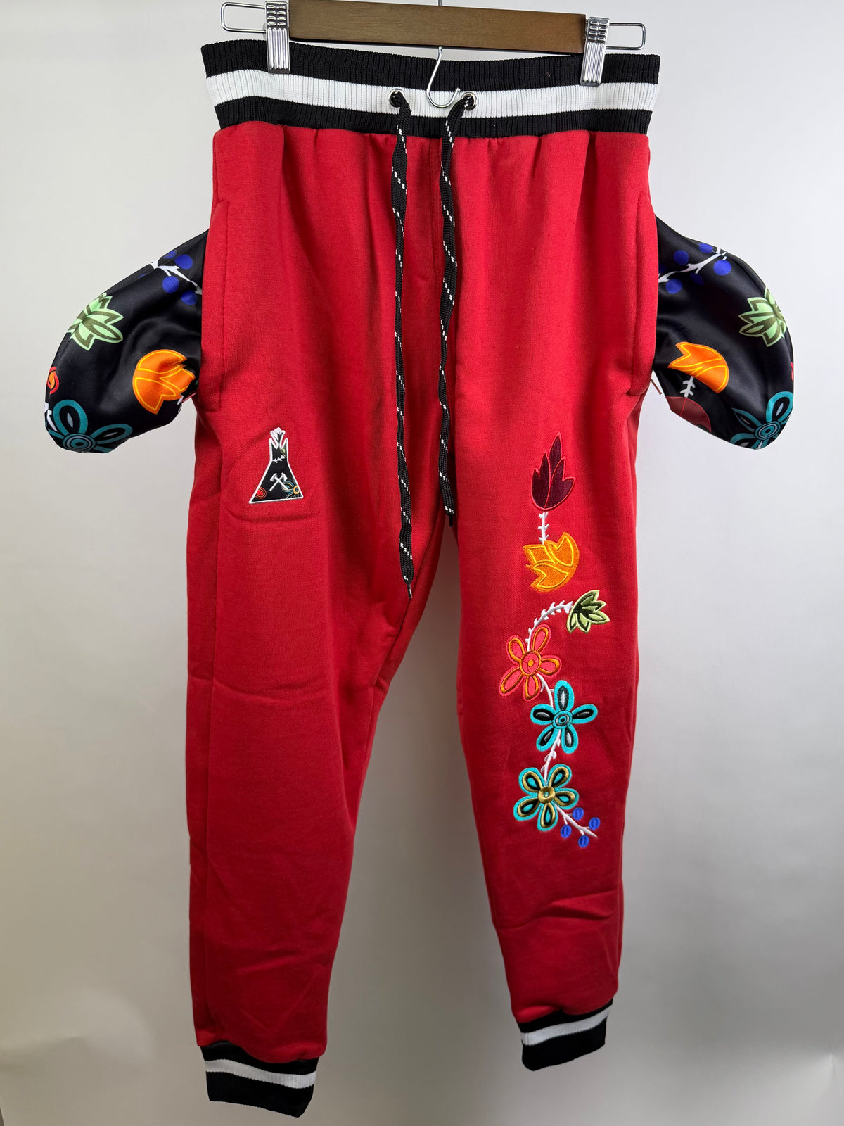2026 Red Floral Joggers