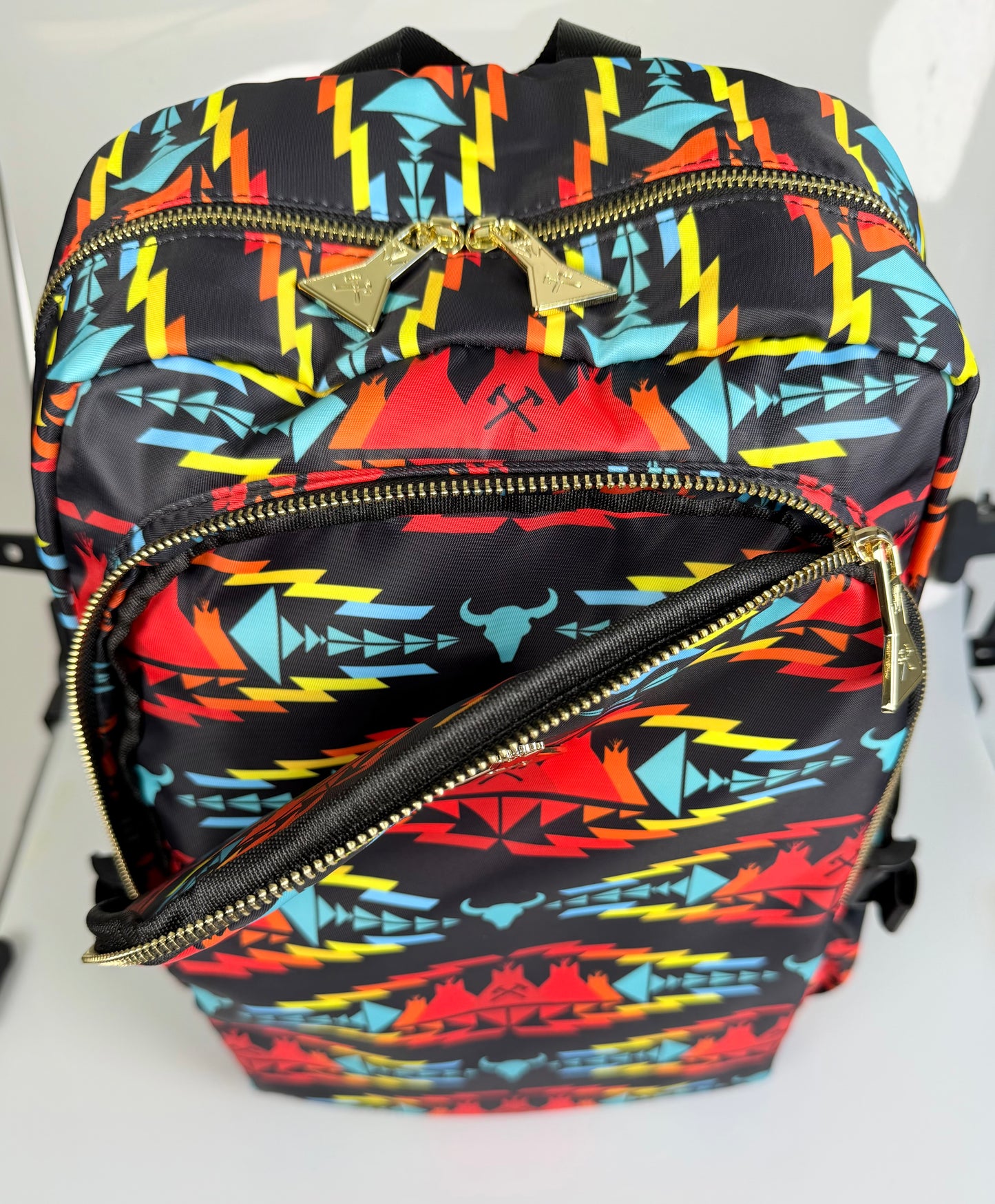 Black Multicolor Backpack