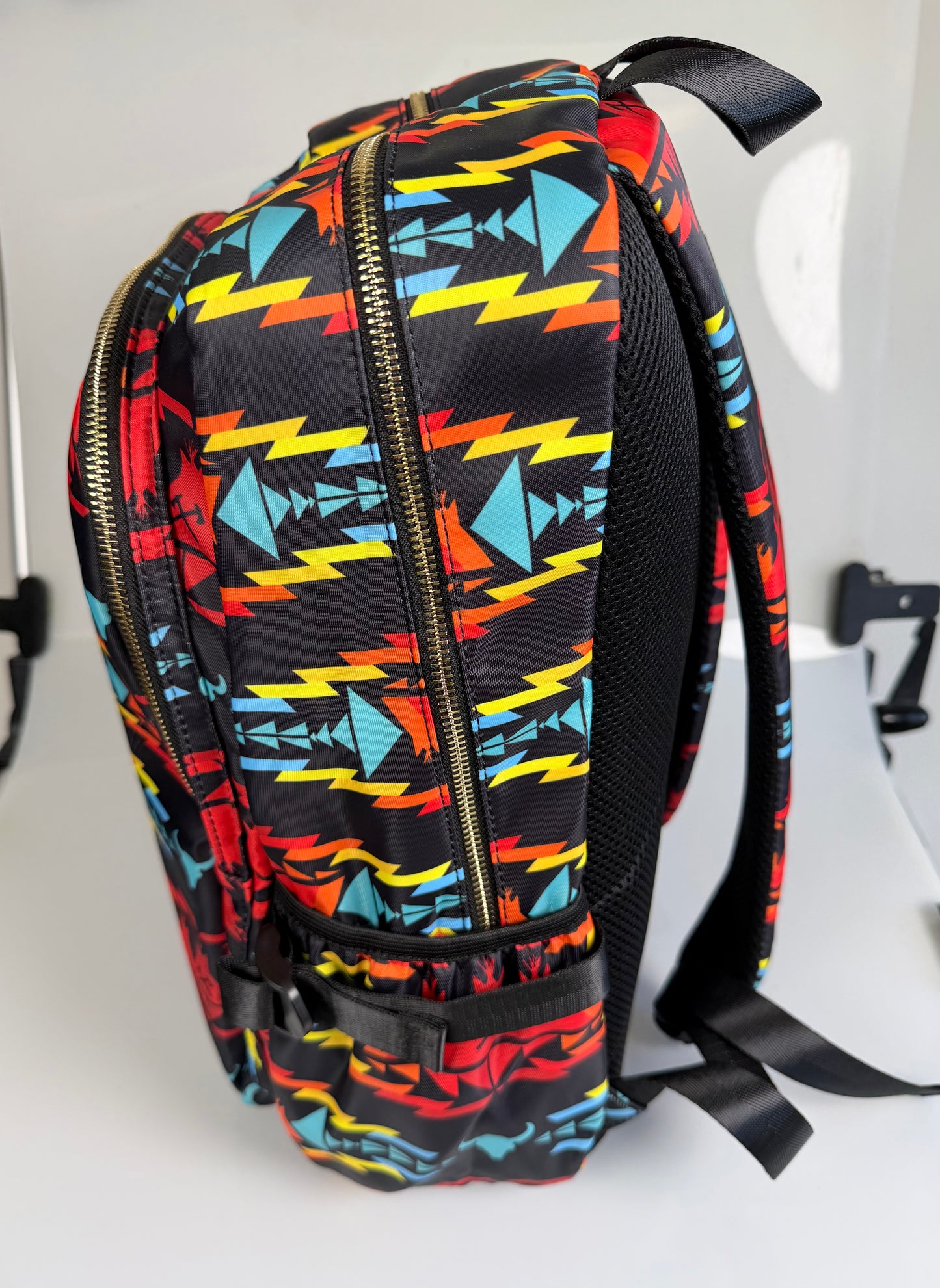 Black Multicolor Backpack