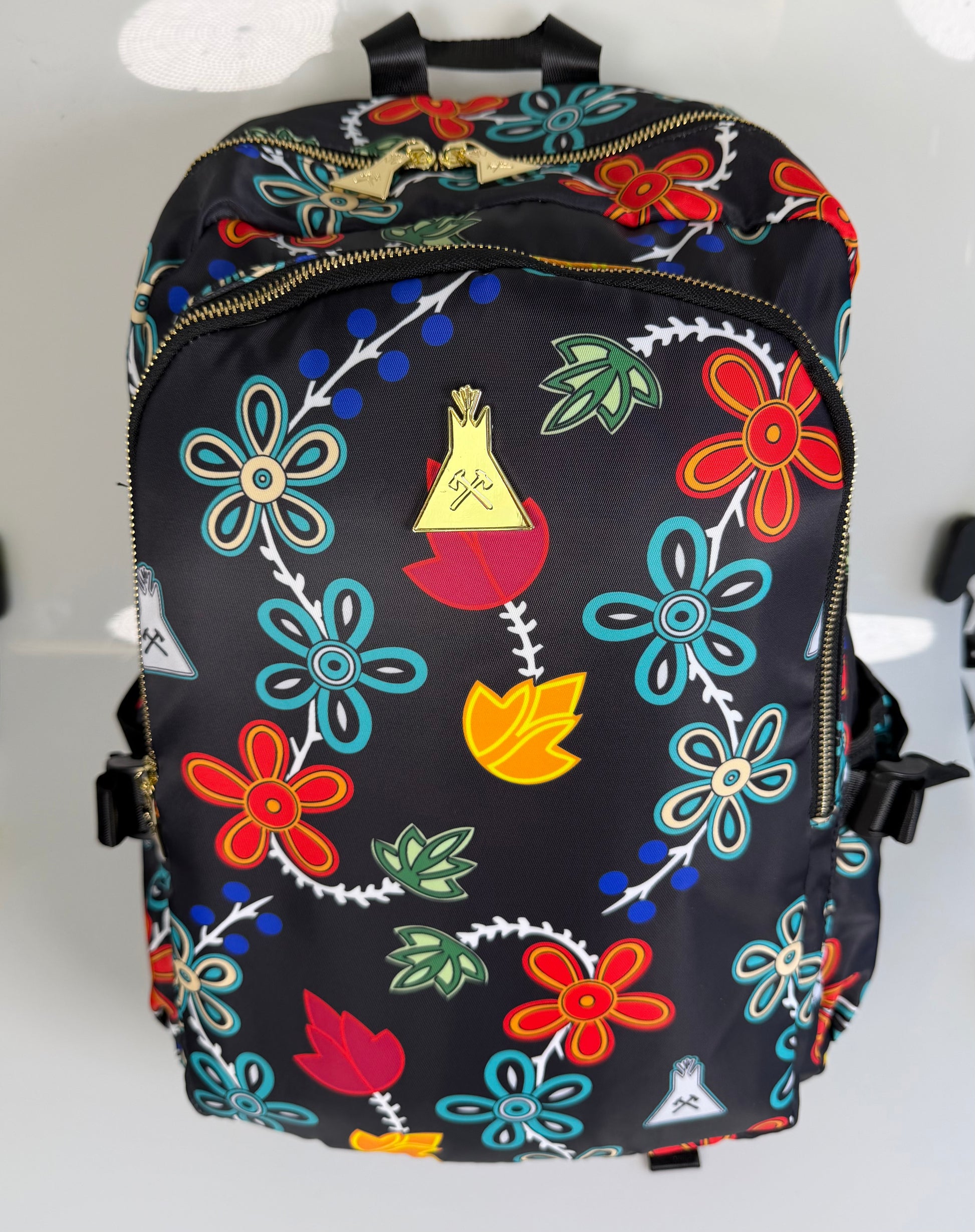 Black Floral Backpack – Hustle Tribe