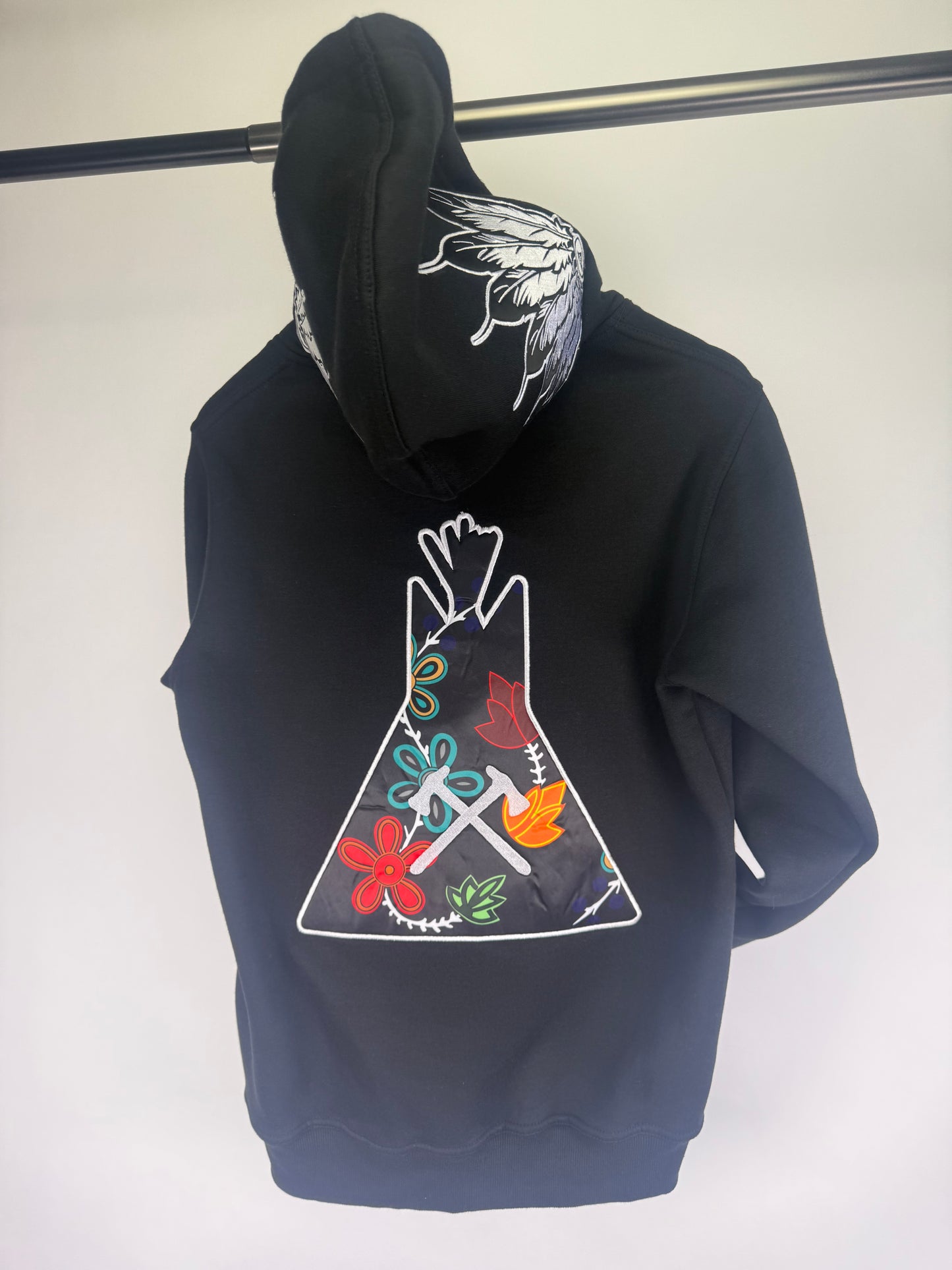 New Floral Hoodie Script