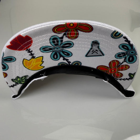 WHITE FLORAL 2025 Snapback