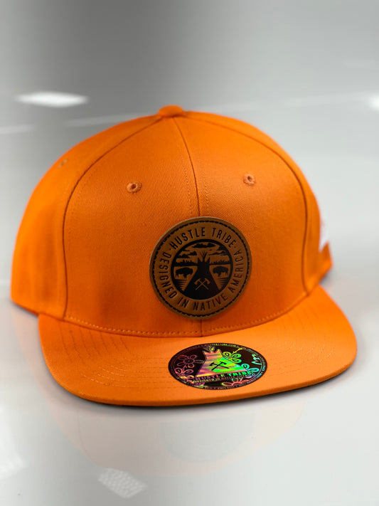 HT Orange Leather Strapback