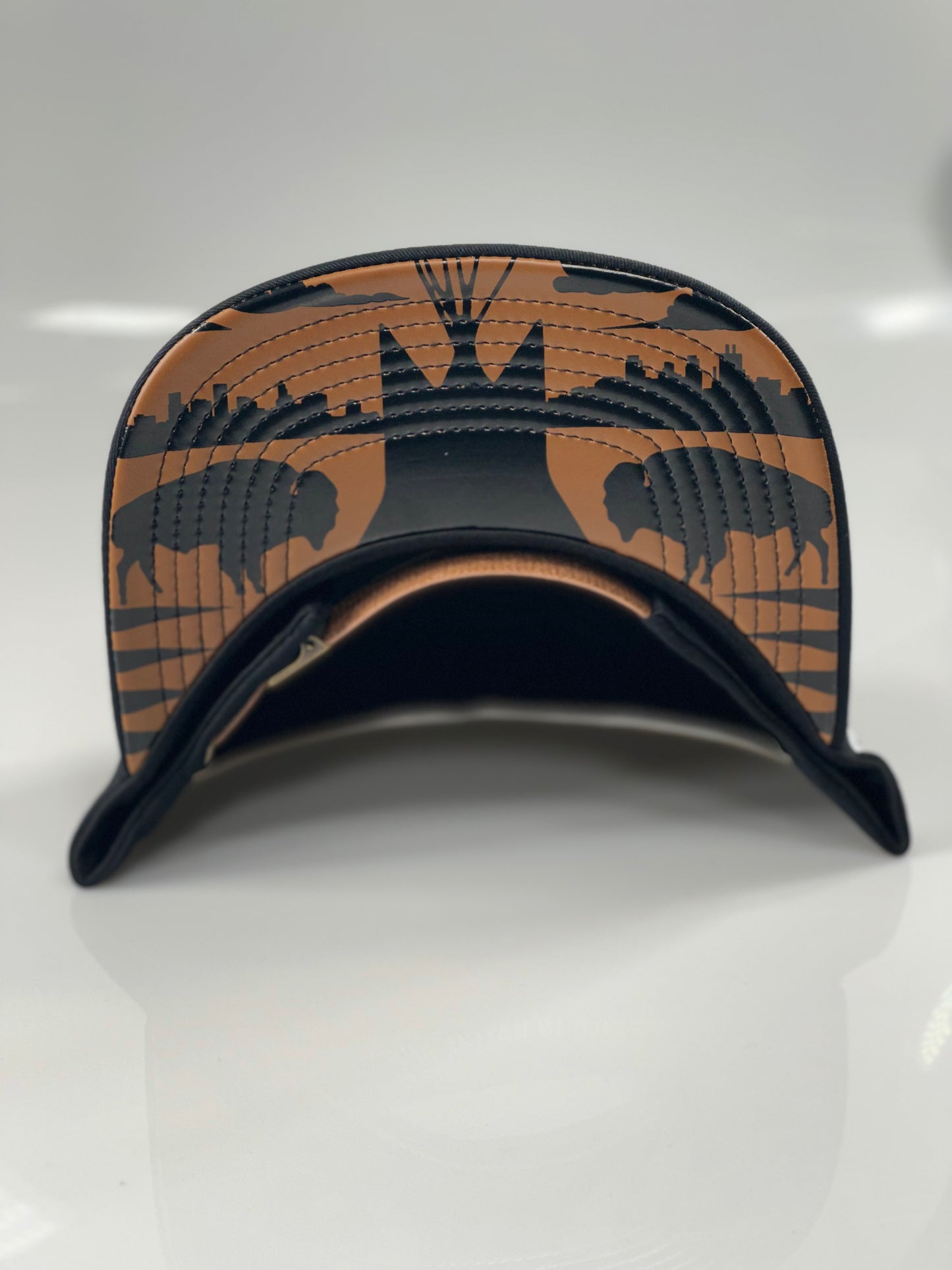 HT Black Leather Strapback